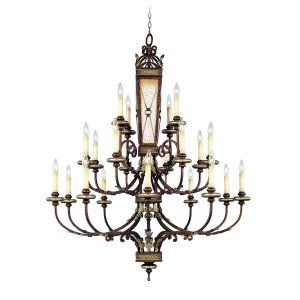 LiveX Lighting LVX 8839 64 Palacial Bronze with Gilded Accents Bristol Manor Cha