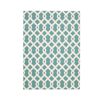 Ellis Lattice Indoor/Outdoor Rectangular Rugs, Poolside