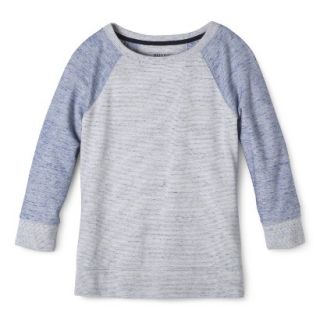 Merona Womens Knit Pullover Sweatshirt   Blue   L