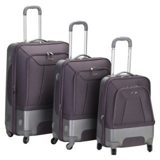 Rockland Rome 3 pc. Hybrid ABS Luggage Set   Lavender