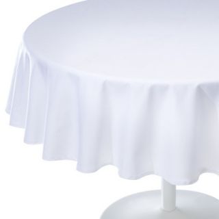 Room Essentials Round Tablecloth   White (70)