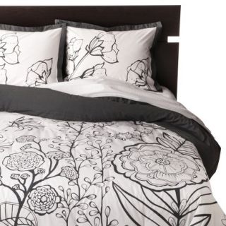 Room Essentials Illustrated Floral Comforter Set   Full/Queen