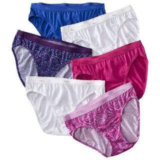 Hanes Womens 6 Pack Bikini   Assorted 9