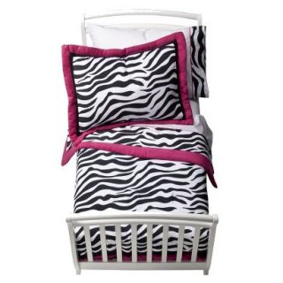 Pink Zebra 5 pc. Toddler Bedding Set