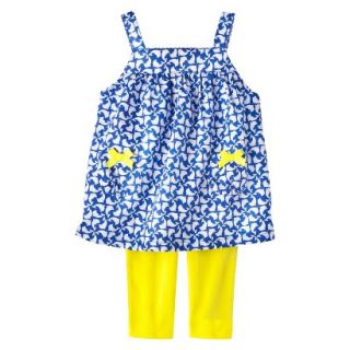 Just One YouMade by Carters Newborn Girls 2 Piece Set   Blue/Yellow 6 M