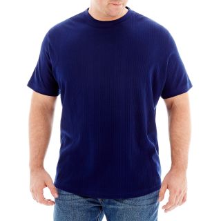 CLAIBORNE Drop Needle Tee Big and Tall, American Navy, Mens