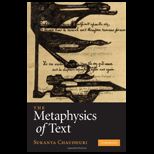 Metaphysics of Text