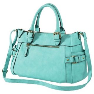 Merona Satchel Handbag with Crossbody Strap   Mint