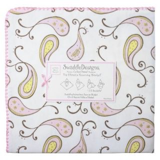 Swaddle Designs Ultimate Receiving Blanket   Pastel Pink Paisley