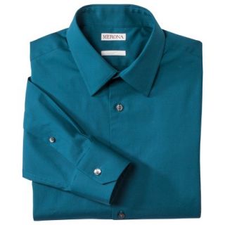 Merona Mens Long Sleeve Button Down   Island Turquoise S
