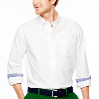 STAFFORD PREP Essential Oxford Shirt, White, Mens
