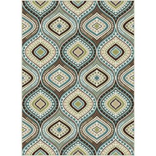 Caprice Blue Contemporary Area Rug (8 X 10)