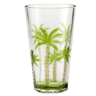 Palm Tree Acrylic Highball Glasses Set of 4