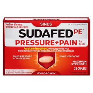 Sudafed PE Pressure + Pain Caplets   24 Count
