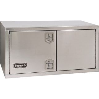 Buyers Products Aluminum Underbody Toolbox   Smooth Finish, 36 Inch L x 24 Inch