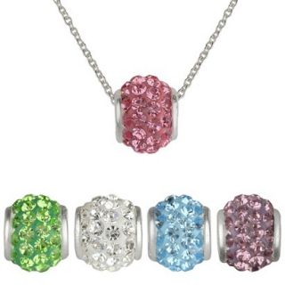 Interchangeable Silver Plated Pastel Fireball Pendant Chain Set of 5  