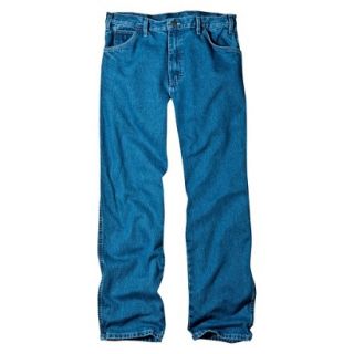Dickies Mens Relaxed Fit Jean   Stone Washed Blue 30x30