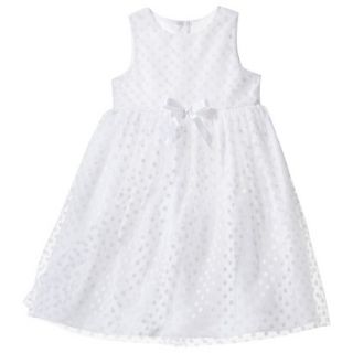TEVOLIO Infant Toddler Girls Empire Dress   White 12 M