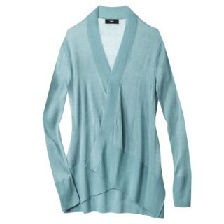 Mossimo Womens Open Front Cardigan   Blue XS