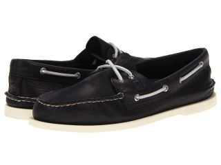 Sperry Top Sider A/O 2 Eye Burnished Mens Lace up casual Shoes (Black)