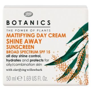 Boots Botanics Shine Away Mattifying Day Cream SPF15   1.69 oz