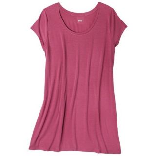Mossimo Supply Co. Juniors Plus Size Short Sleeve Tee Shirt Dress   Rose 3