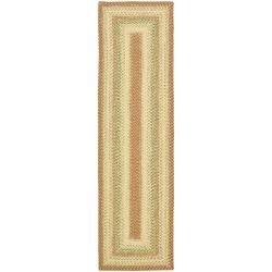 Hand woven Indoor/outdoor Reversible Multicolor Braided Rug (26 X 4)