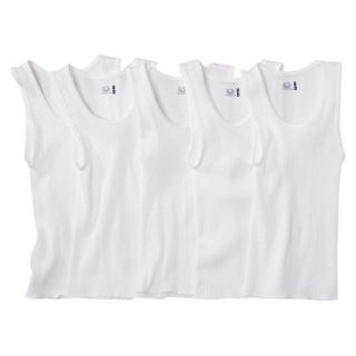 Fruit Of The Loom Boys 5 pack A Shirt Tanks   White XL