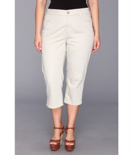 NYDJ Plus Size Plus Size Hayden Crop Womens Jeans (White)