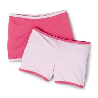Hanes Girls Play Shorts   Pink/Pink XS