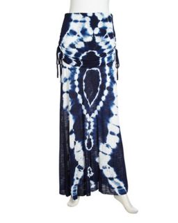 Sierra Ruched Drawstring Tie Dye Skirt, Boa Wash
