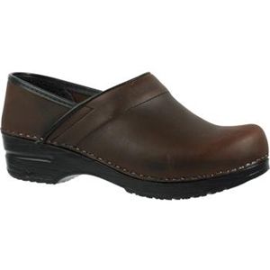 Sanita Clogs Womens Professional Oil Narrow Antique Brown Shoes, Size 36 N   450212W 78