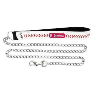 St. Louis Cardinals Baseball Leather 3.5mm Chain Leash   L