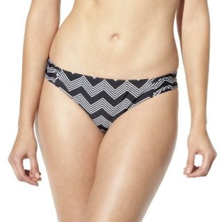 Mossimo Womens Mix and Match Chevron Hipster Swim Bottom  Black M