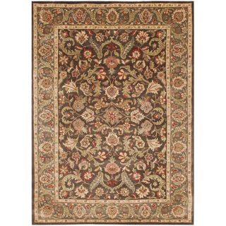 Brown Hand Tufted Wool Area Rug (96 X 136)