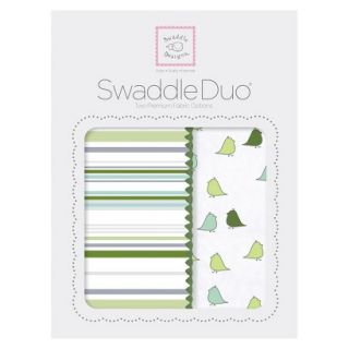 Swaddle Designs Stripes SwaddleDuo 2pk   Kiwi Little Chickies