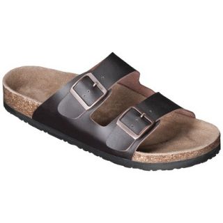 Mens Mossimo Supply Co. Brad Genuine Leather Footbed Sandals   Brown 8