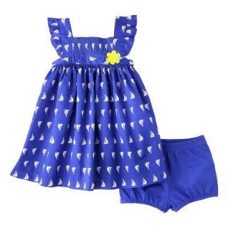 Just One YouMade by Carters Newborn Girls 2 Piece Set   Blue/White/Yellow NB
