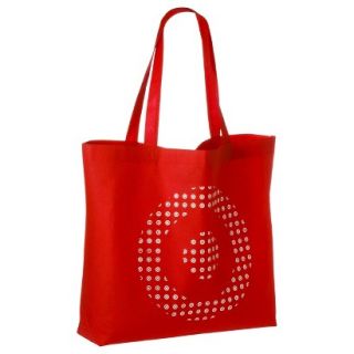 Red Non Woven Bullseye Tote Bag (Set of 2)