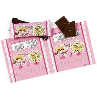 Pink Cowgirl Small Candy Bar Wrappers