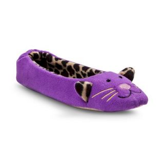 Sweet Kitty Slipper   Purple 5 6
