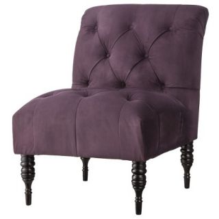Skyline Accent Chair Upholstered Chair Vaughn Tufted Slipper Chair   Purple