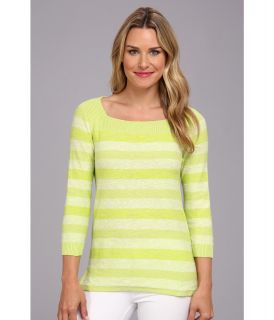 Jones New York 3/4 Sleeve Square Neck Pullover Womens Sweater (Multi)