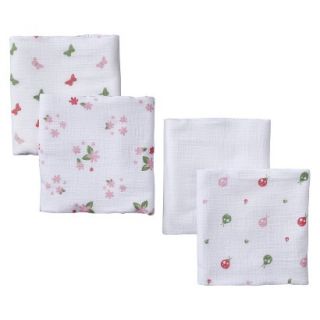 aden + anais pink butterfly patch muslin swaddles