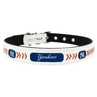 New York Yankees Classic Leather Small Baseball Collar