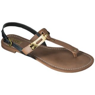 Womens Mossimo Avery T Strap Sandal   Cognac 6