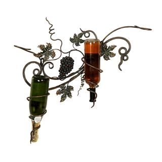 Grapes Metal Wall Wine Holder