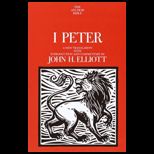 1 Peter A New Translation with Introduction and Commentary