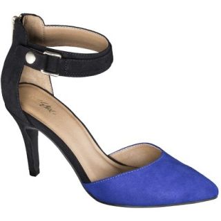 Womens Mossimo Gail Ankle Strap Open Pump   Cobalt 6