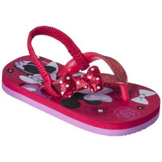 Toddler Girls Minnie Mouse Sandals   Red XL